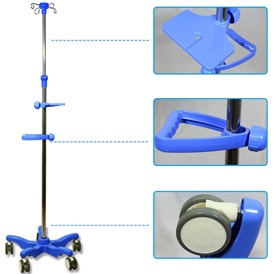 Stojalo za infuzijo iz nerjavečega jekla
